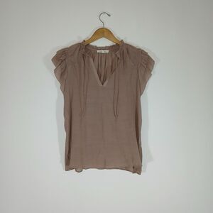 Grade & Gather Willa Rose Pink Romantic Boho Romantic Blouse Small